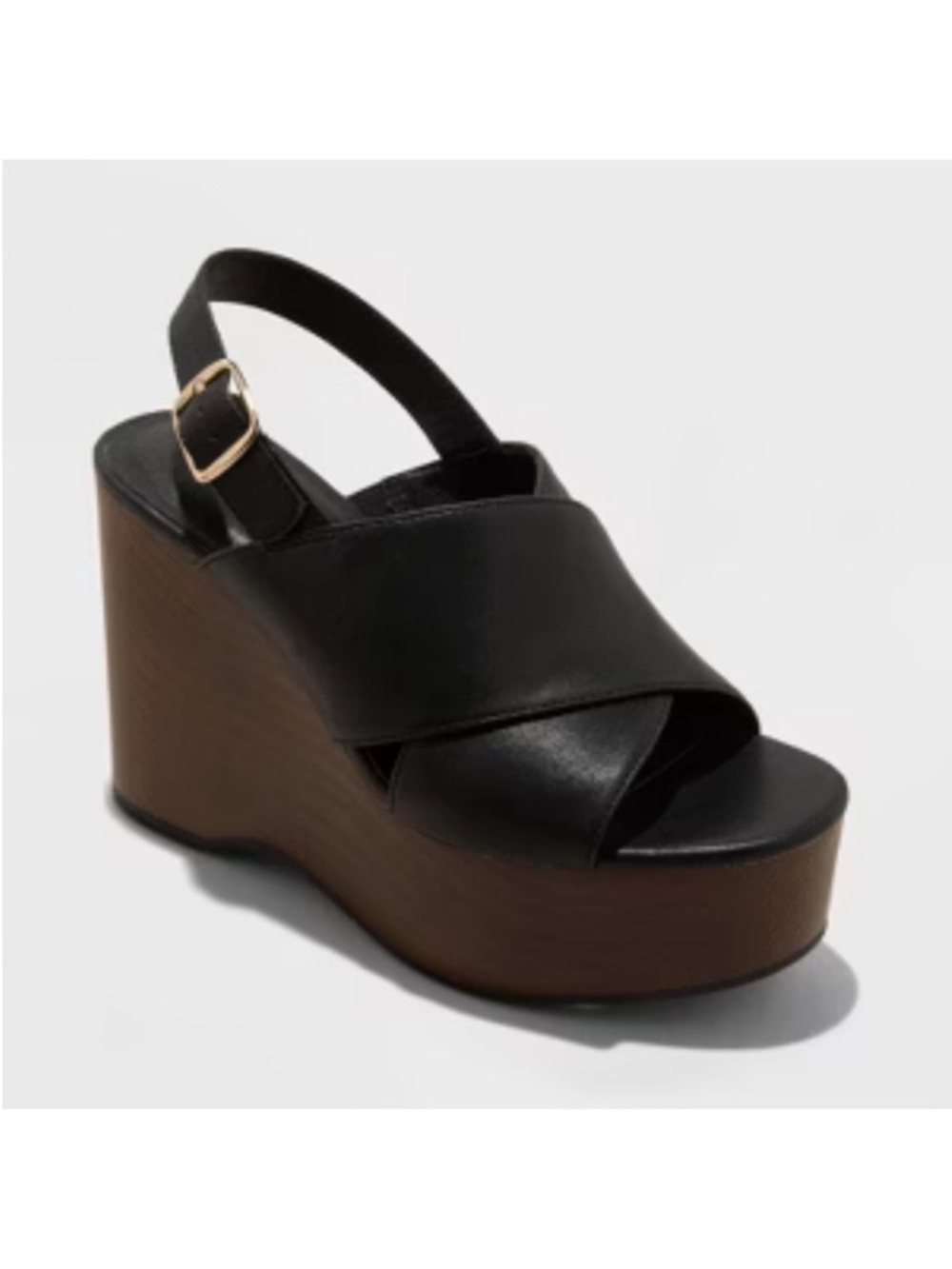 Women's Naomi Wood Wedge
Heels with Memory Foam Insole .
